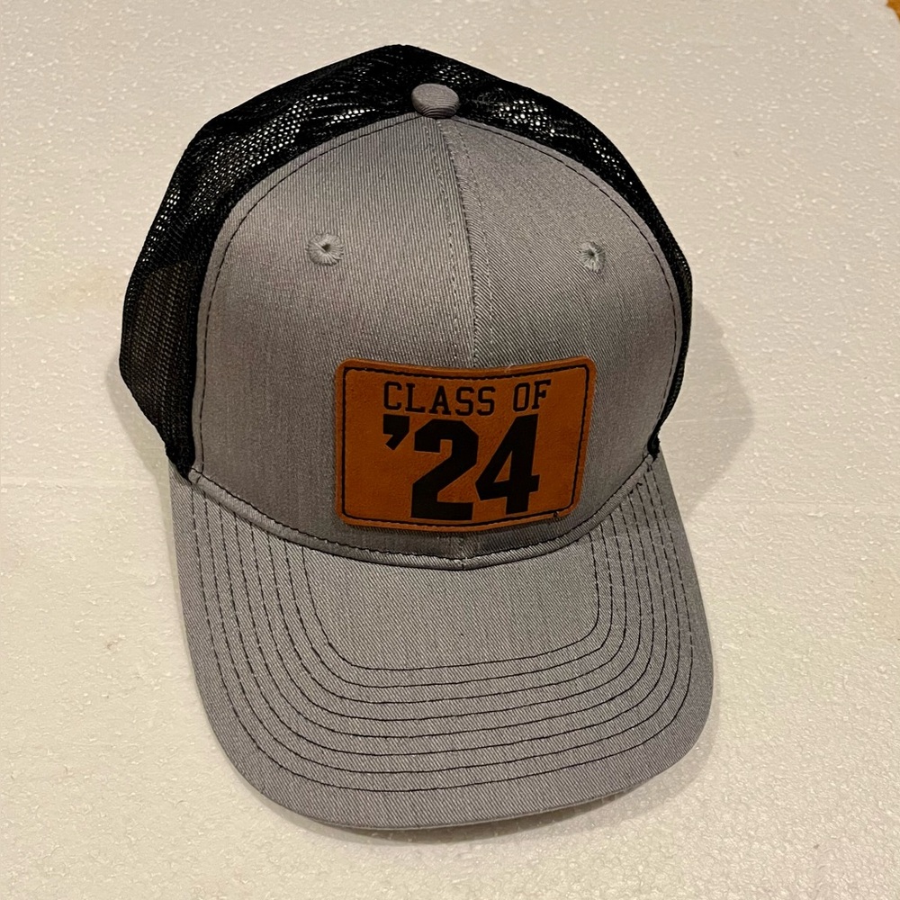 Class of '24 Gray and Black trucker hat cap one size